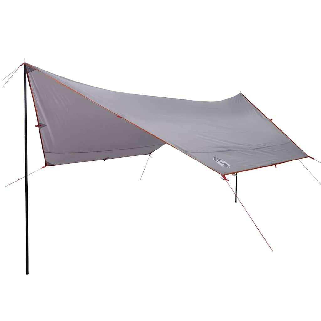 Vidaxl Auvent de Camping Imperméable 430x380x210 cm Gris et Orange 2/7