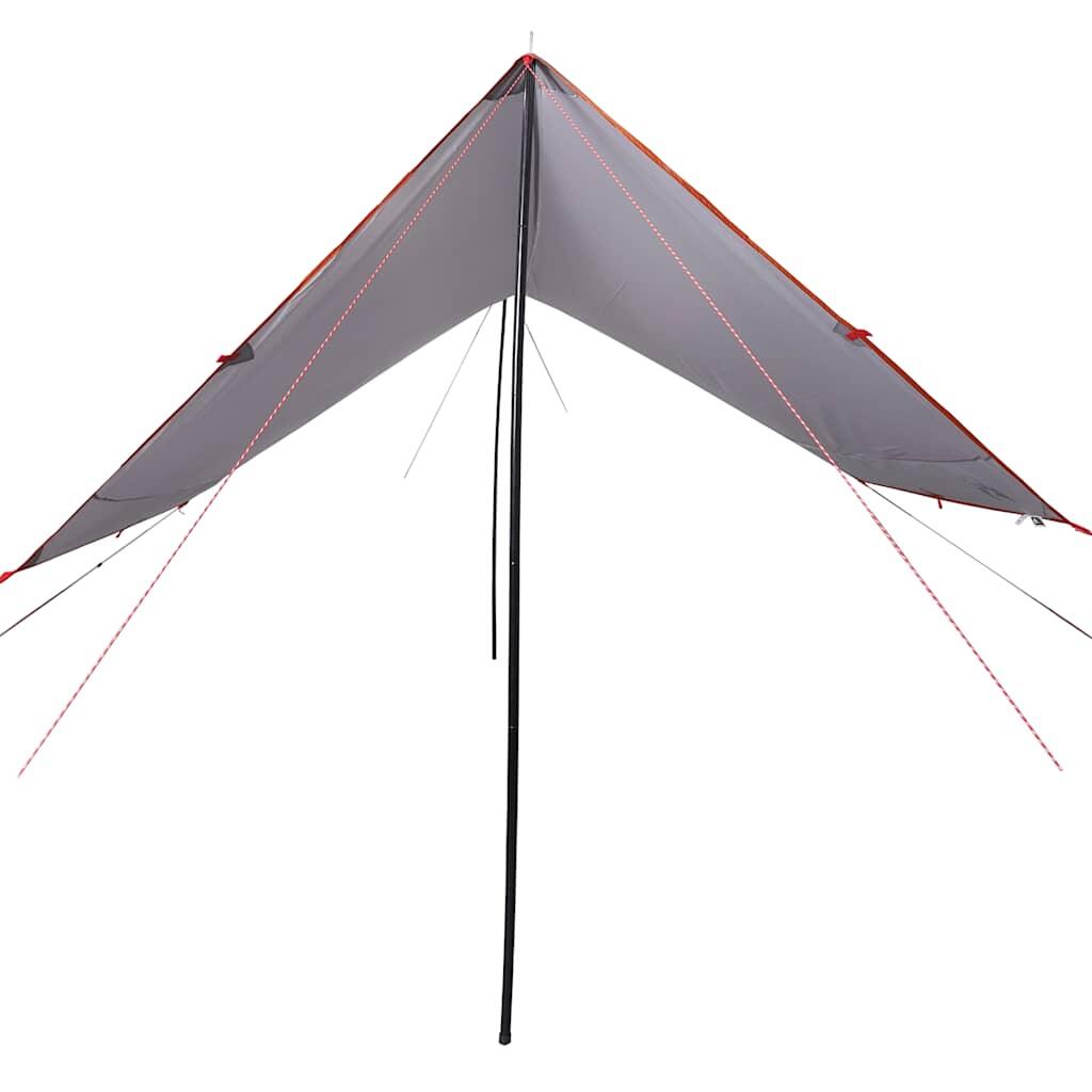 Vidaxl Auvent de Camping Imperméable 430x380x210 cm Gris et Orange 3/7