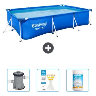 Bestway steel pro rechthoekig - 300x201x66 cm + accessoires cb37
