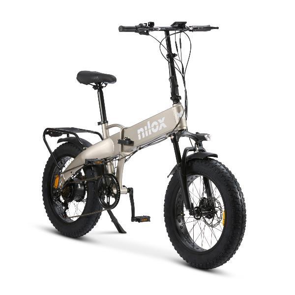 Bicicleta Eléctrica X10 Fat Bike Plegable 20" – 70 km – Gris 3/7