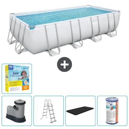 Piscine Rectangulaire Power Steel - 549x274x122 cm + Accessoires CB33