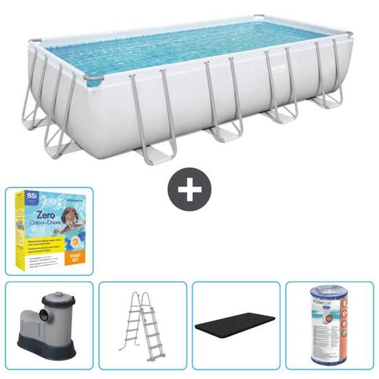 Piscine Rectangulaire Power Steel - 549x274x122 cm + Accessoires CB33