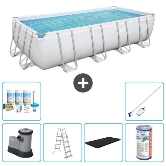Piscine Rectangulaire Power Steel - 549x274x122 cm + Accessoires CB32