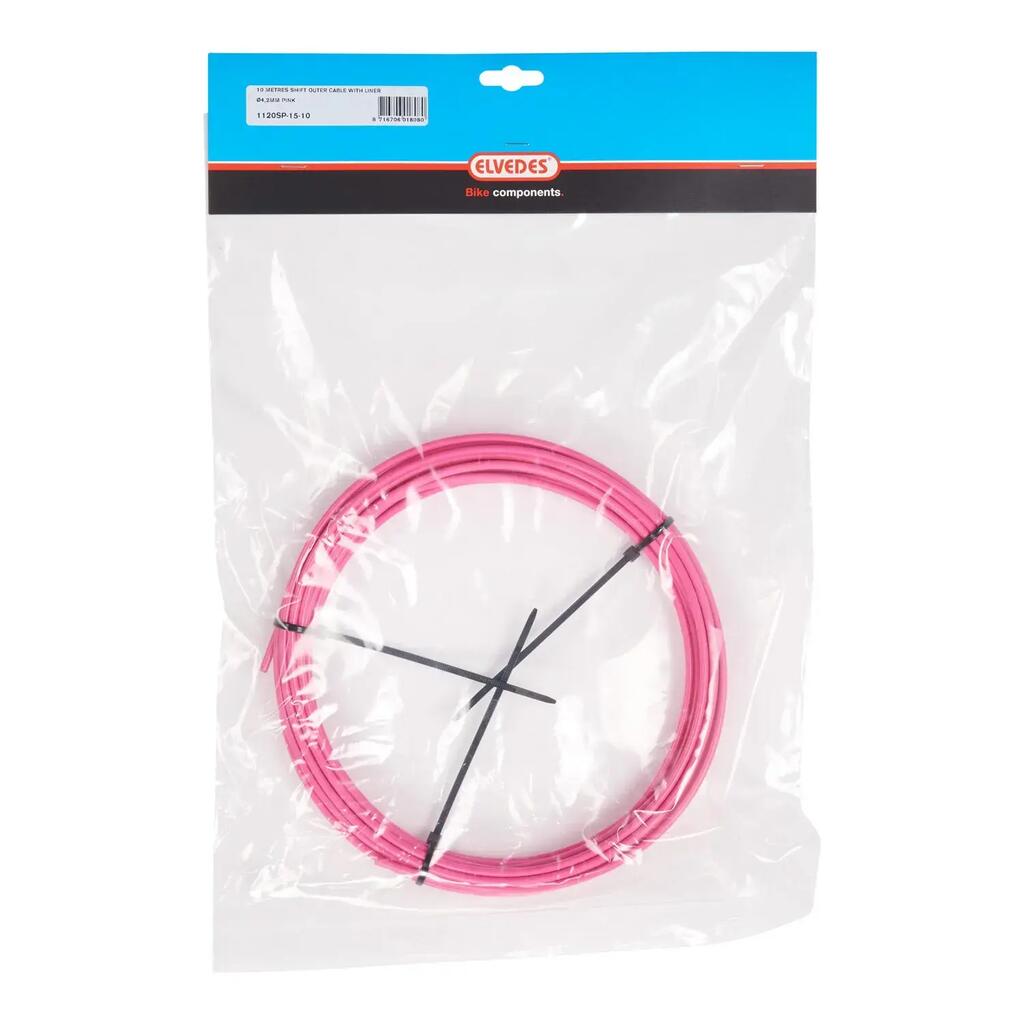 Elvedes 4.2mm Pink Outer Cable (10m) - Ideal for Cycling