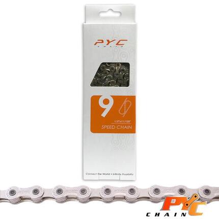 Chaîne de vélo PYC 9V - Durable et Efficace avec Chrome Harden Tech