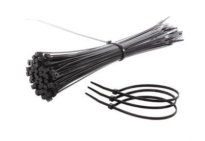 Mirage kabelbinders 390x4.8mm ø106mm zwart (p 100) - perfect voor kabelbeheer