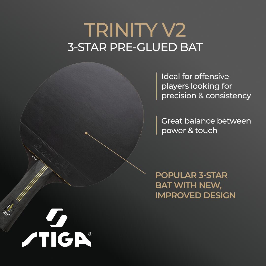 STIGA Raqueta de tenis de mesa STIGA Trinity v2, 3 estrellas 4/6