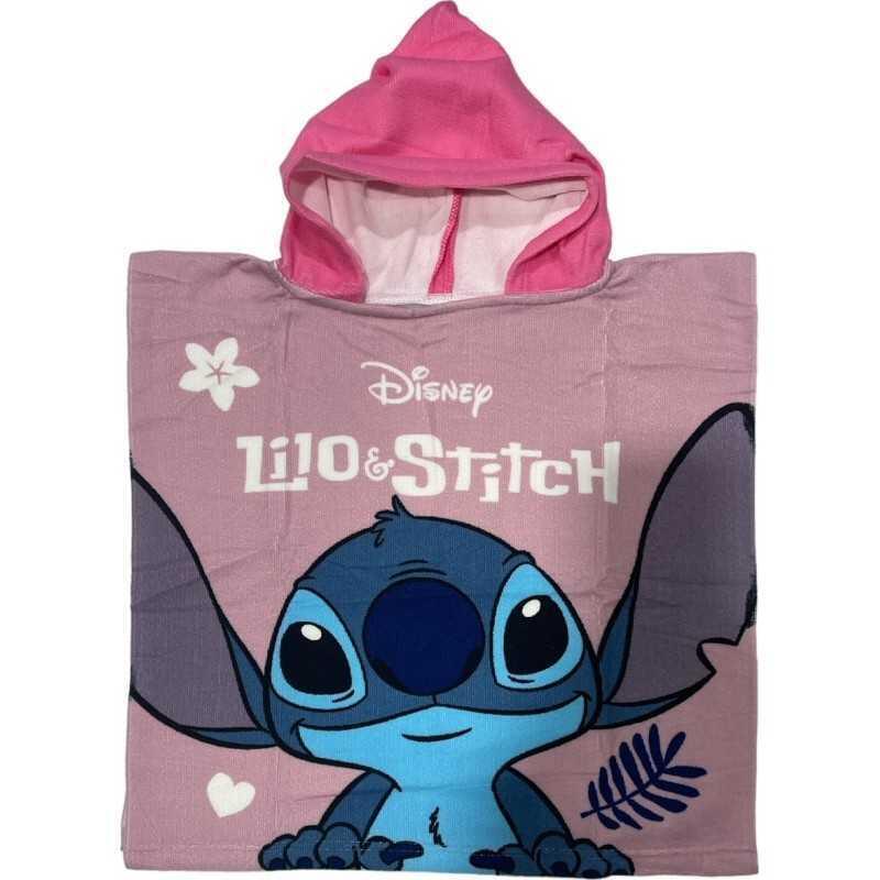 DISNEY Poncho da bambina in microfibra Disney Stitch