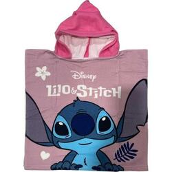 Poncho en microfibre fille Disney Stitch