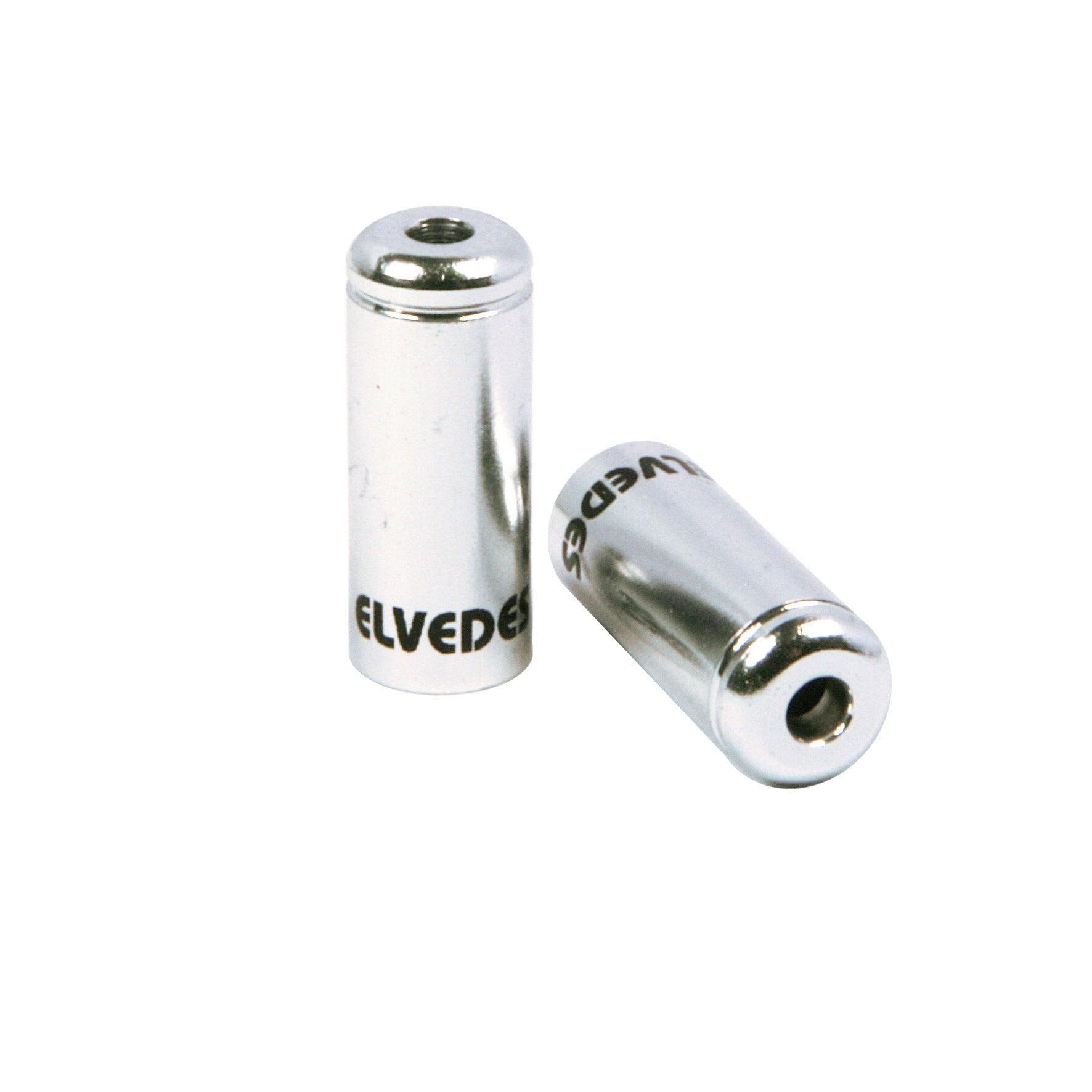 ELVEDES Elvedes kabelhoedje 5mm aluminium zilver (10st).