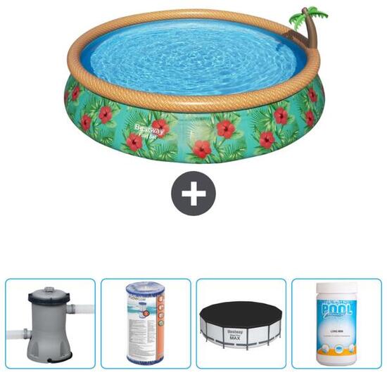 Piscine Gonflable Ronde Fast Set - 457x84 cm + Accessoires CB51