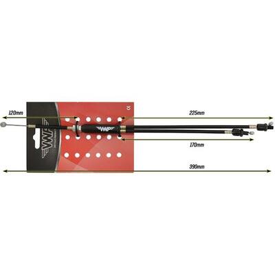 VWP BMX Bremskabel 390mm Schwarz Freestyle