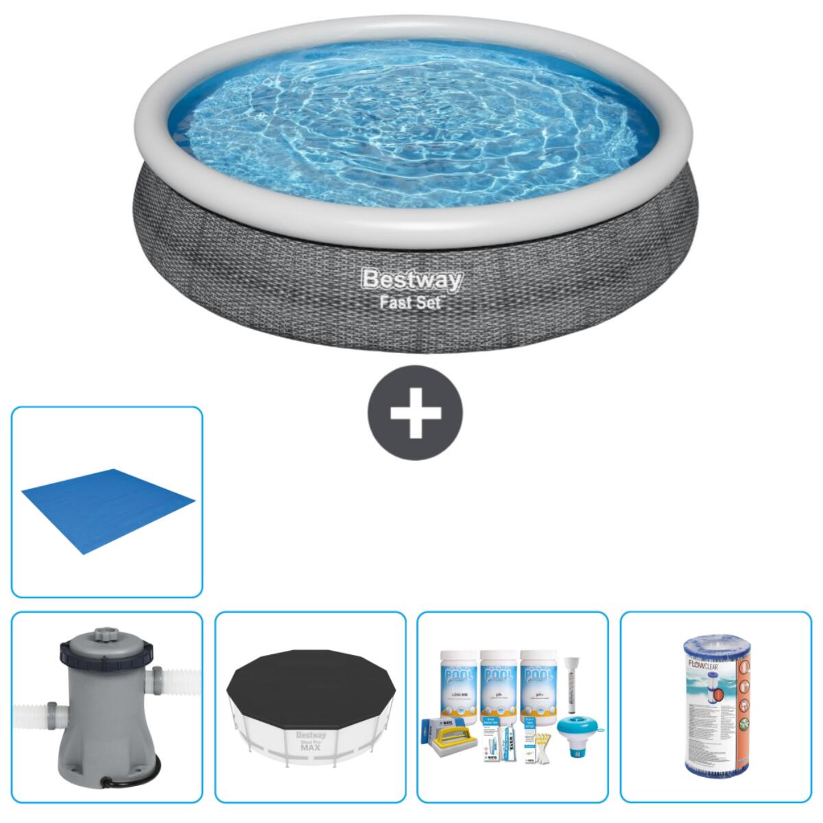 Bestway Fast Set Rund - 366x76 cm + Accessoires CB11 1/7