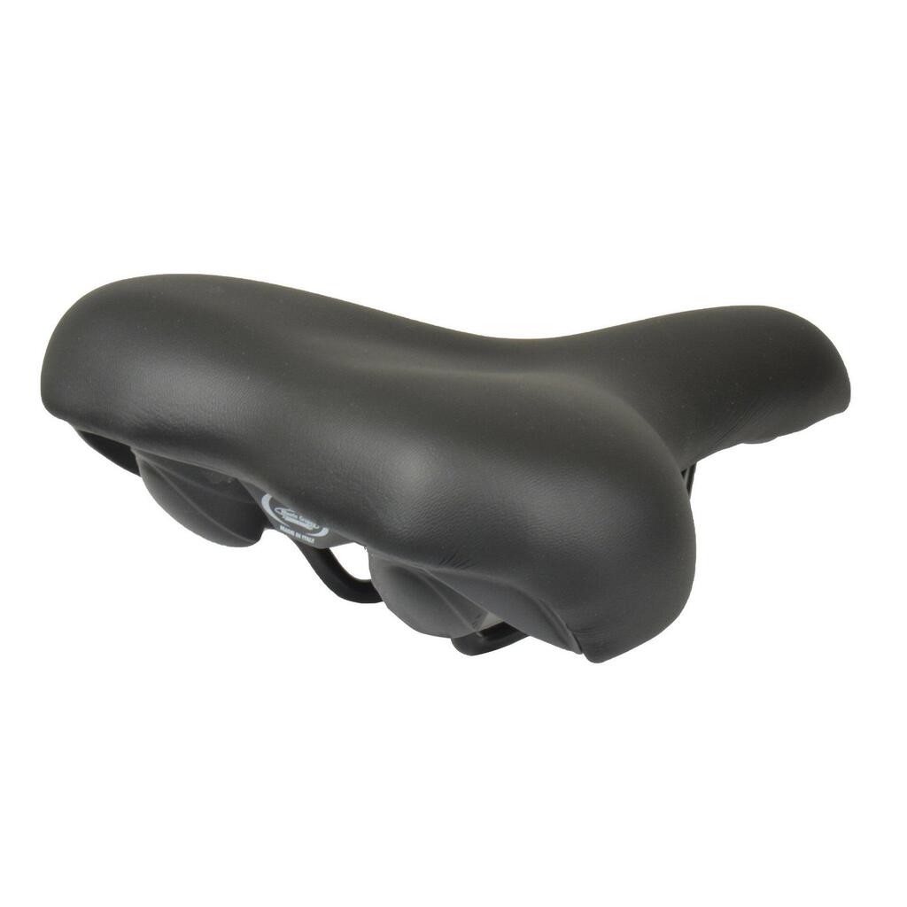 Selle Monte Grappa Nevea Bicycle Saddle — Black Plastic, Made in Italy.