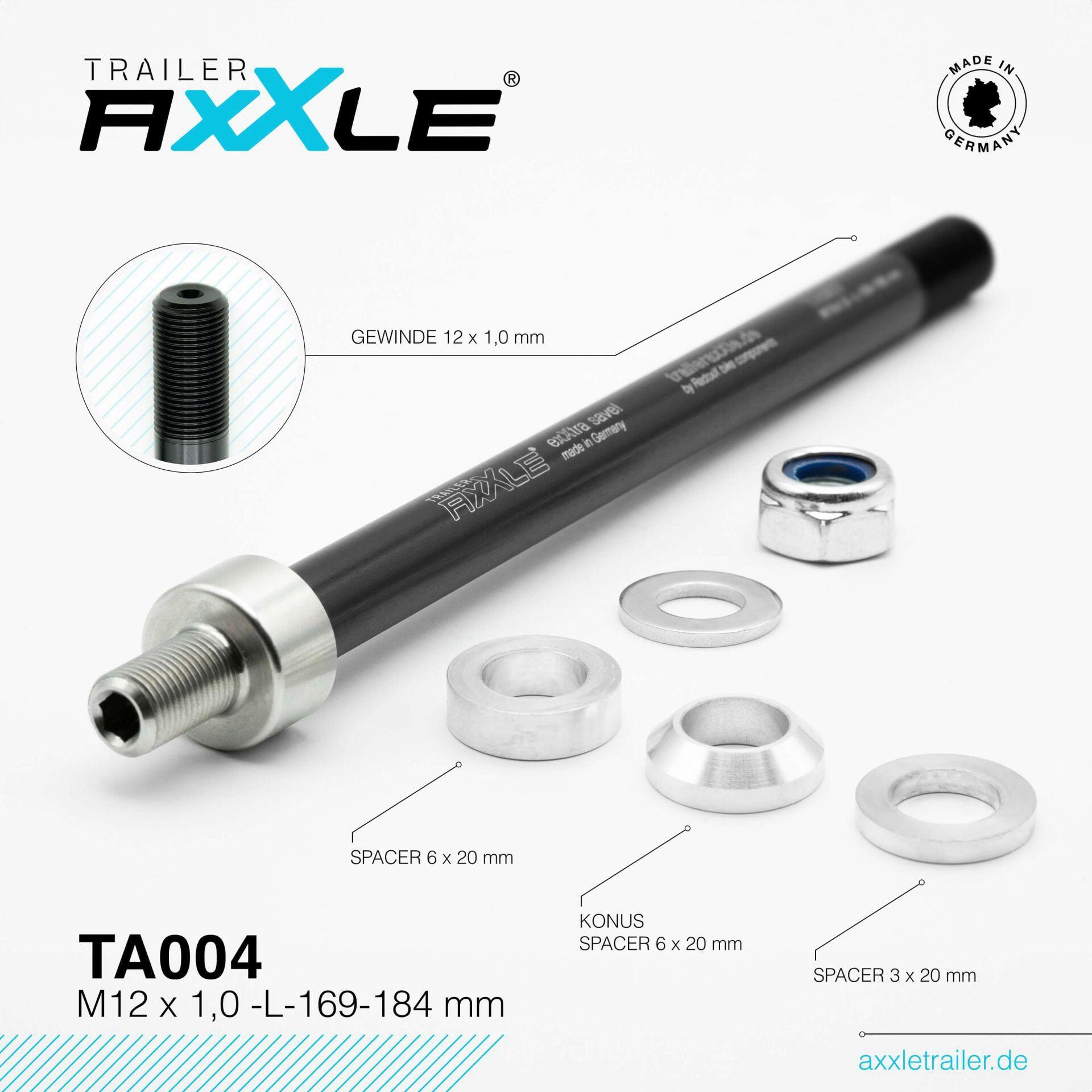 Bobike - Axe De Remorque Qibbel Radoxx M12x1.00 169-184 Mm - Moyeu De Roue De Vélo - Taille Unique - Decathlon