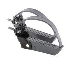 Mirage Pedane Ribaltabili per Bici con Cinghie di Sicurezza Nero/Grigio.