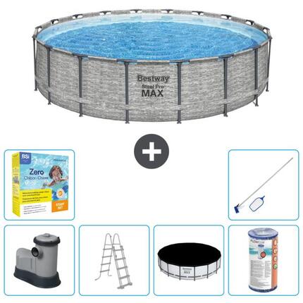 Bestway Steel Pro MAX Rund - 549x122 cm + Accessoires CB36