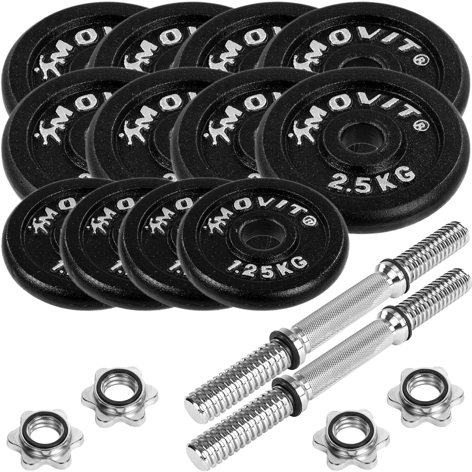 Haltères courts 2x15kg 2/7