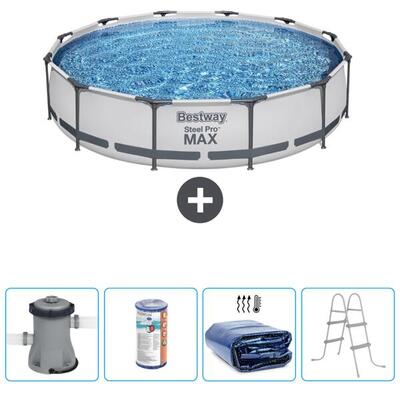 Bestway steel pro max rond - 366x76 cm + accessoires cb59