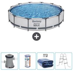 Piscine Ronde Steel Pro MAX - 366x76 cm + Accessoires CB59