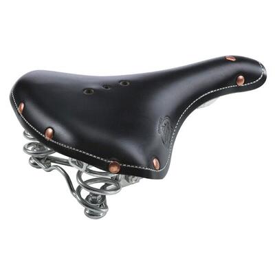 Selle monte grappa monte grappa zadel m/veer old frontiers classic leer zwart