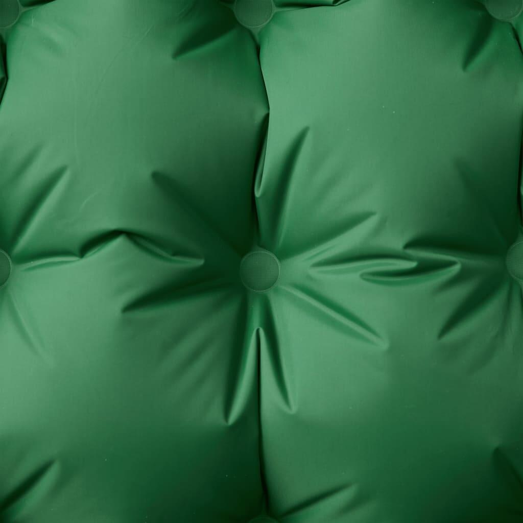 Colchón de Camping Autoinflable Vidaxl con Almohada - 1 Persona Verde 3/4
