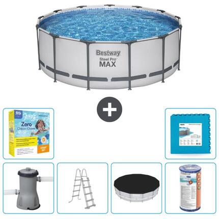 Bestway Steel Pro MAX Rund - 427x84 cm + Accessoires CB34