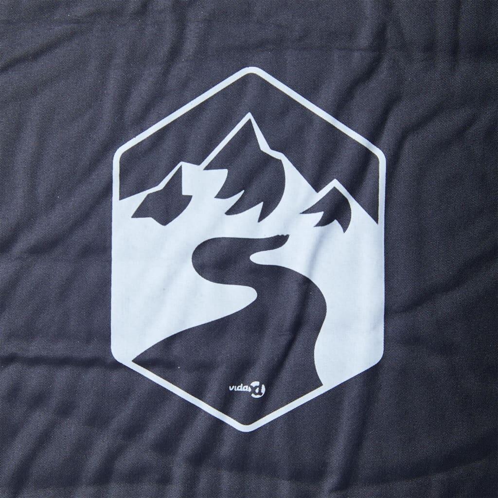 VidaXL Zelfopblazend Kampeermatras met Kussen - Grijs 3/4