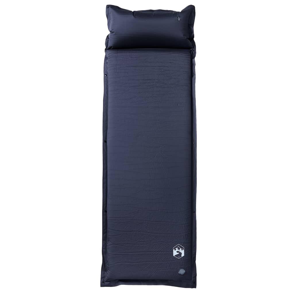 VidaXL Zelfopblazend Kampeermatras met Kussen - Grijs 2/4