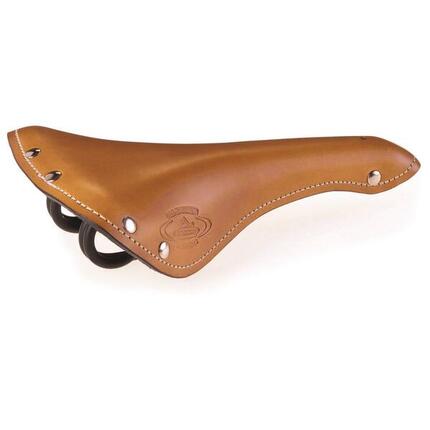Selle Monte Grappa Monte Grappa selle Old Sporting en cuir cognac.