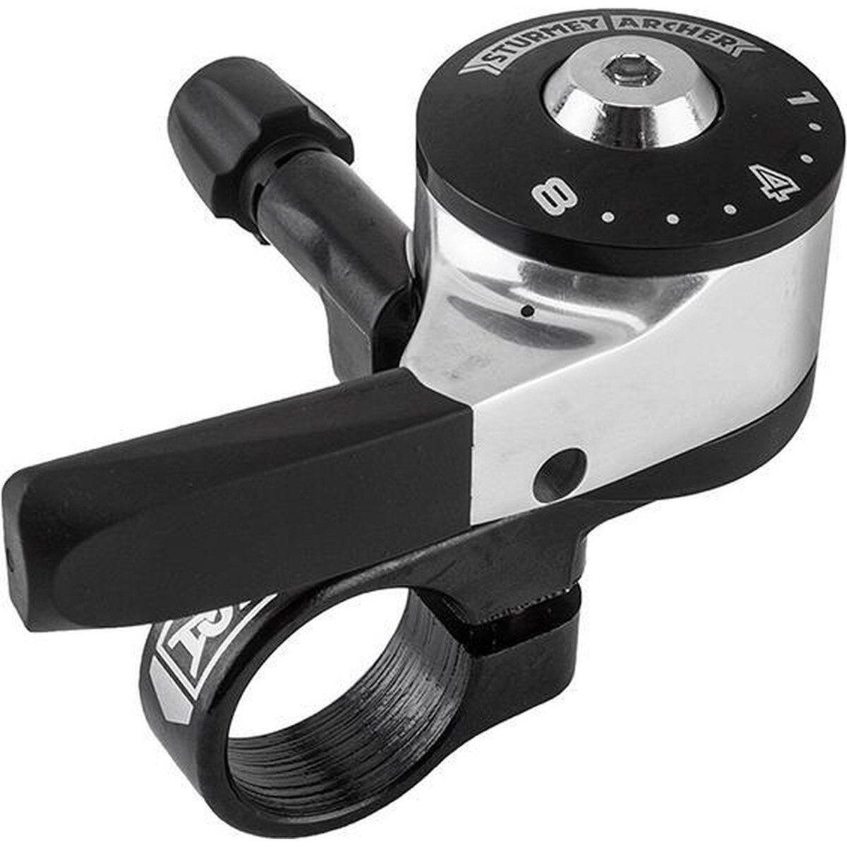 RST Sturmey Archer Duimversteller HSJ204 8S Aluminium Zilver en Zwart