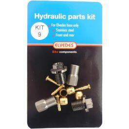 Elvedes - Kit De Pièces Hydrauliques 9 M9 Flensbout Et M8 - Frein - Noir - Decathlon