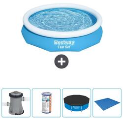 Piscine Gonflable Ronde Fast Set - 305x66 cm + Accessoires CB52