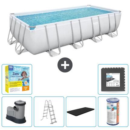 Piscine Rectangulaire Power Steel - 549x274x122 cm + Accessoires CB35