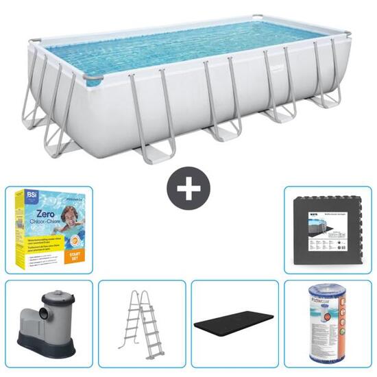 Piscine Rectangulaire Power Steel - 549x274x122 cm + Accessoires CB35