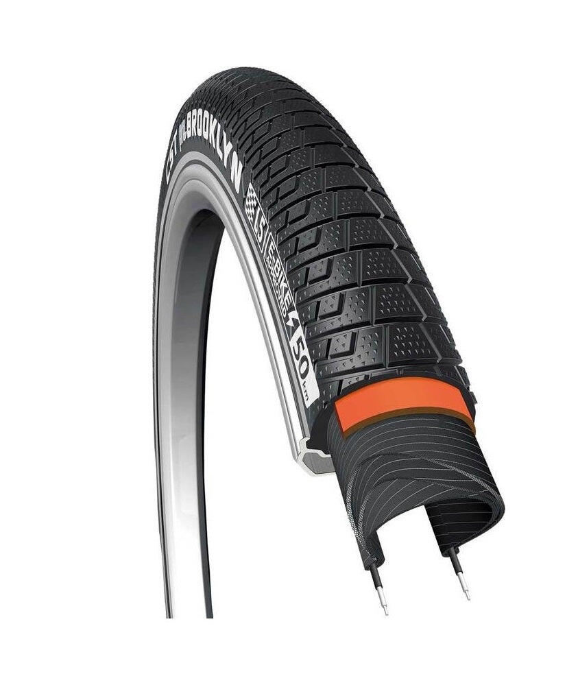 CST Pneumatico CST Brooklyn 26 x 2.40 (62-559) nero con banda riflettente.