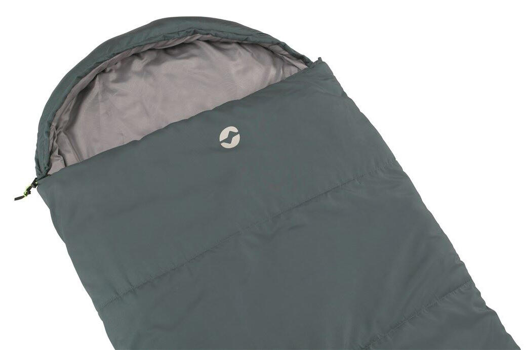 Outwell Saco-cama Campion Lux com fecho de correr esquerdo turquesa 5/7