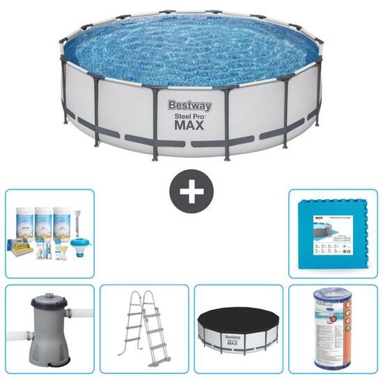 Bestway Steel Pro MAX Rund - 427x122 cm + Accessoires CB30