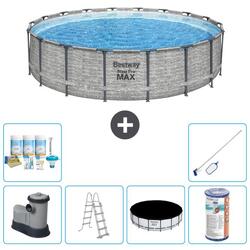 Piscine Ronde Steel Pro MAX - 549x122 cm + Accessoires CB32