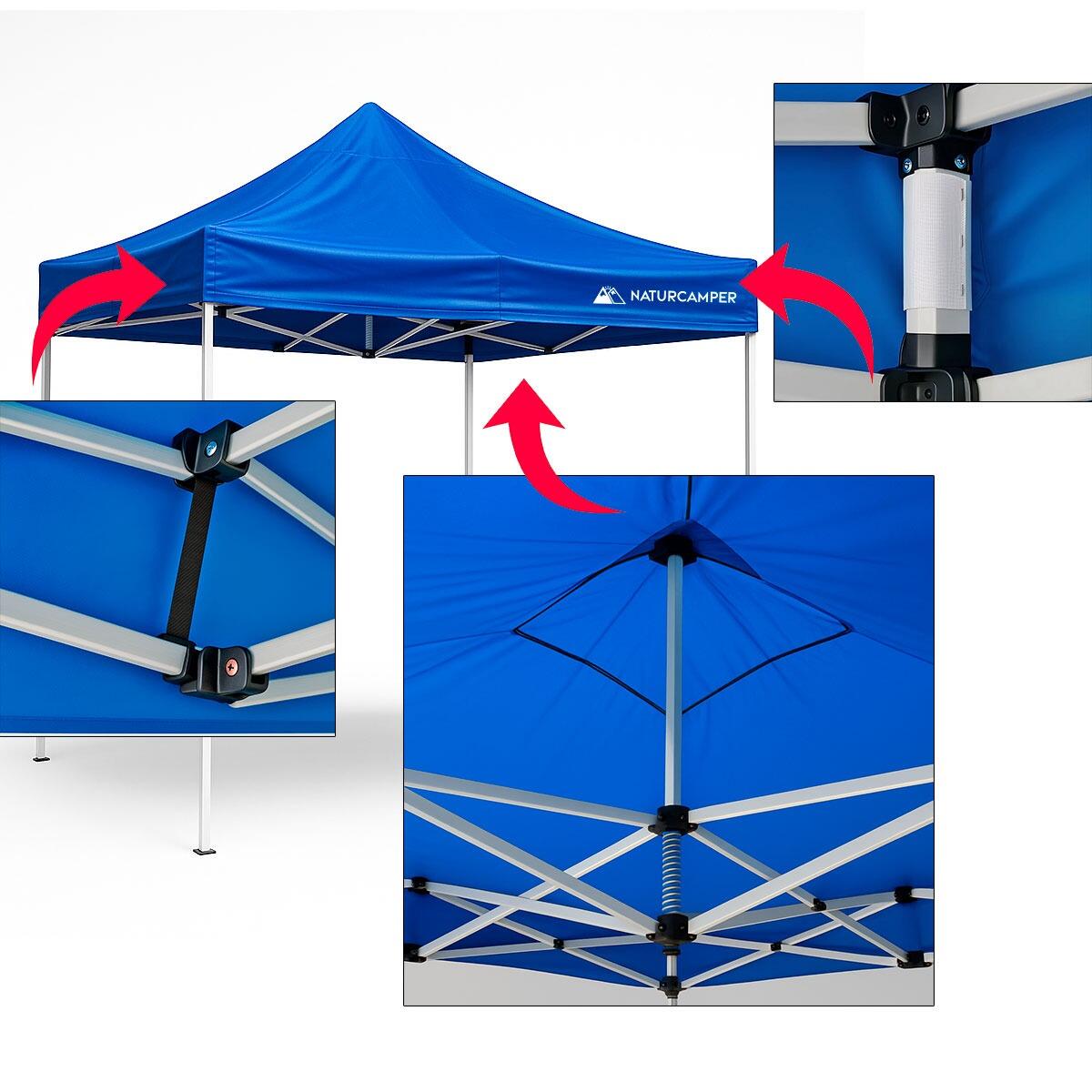 Cubierta techo carpa plegable 3x3m Oxford 500D 6/7