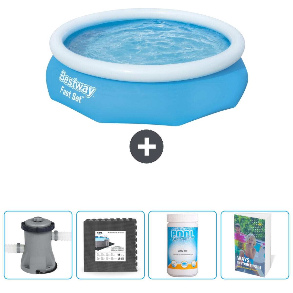 Bestway Fast Set Rond - 305x76 cm + Accessoires CB72 1/6