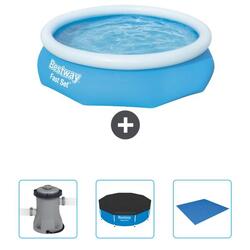 Piscine Gonflable Ronde Fast Set - 305x76 cm + Accessoires CB40
