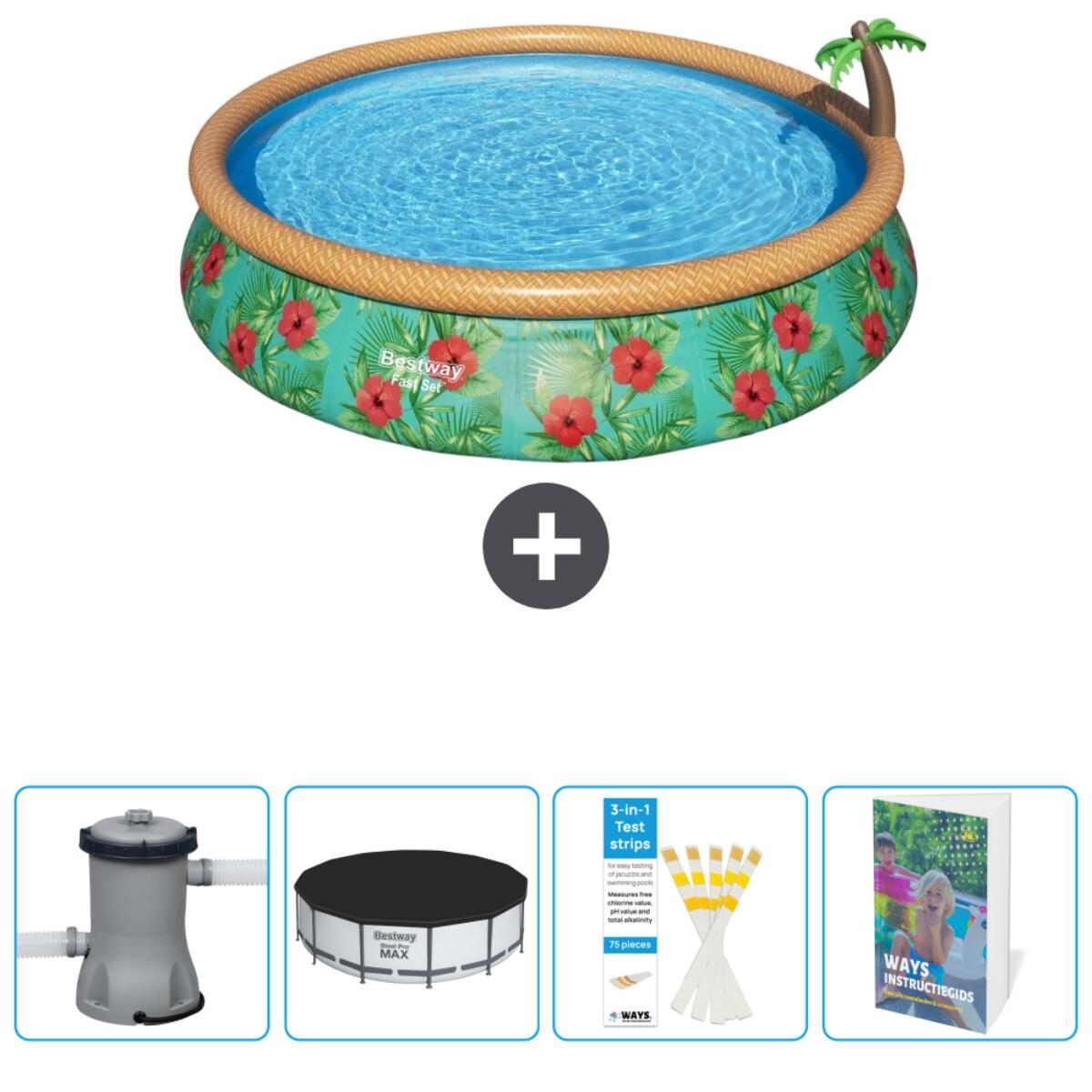 Bestway Fast Set Rond - 457x84 cm + Accessoires CB76 1/6