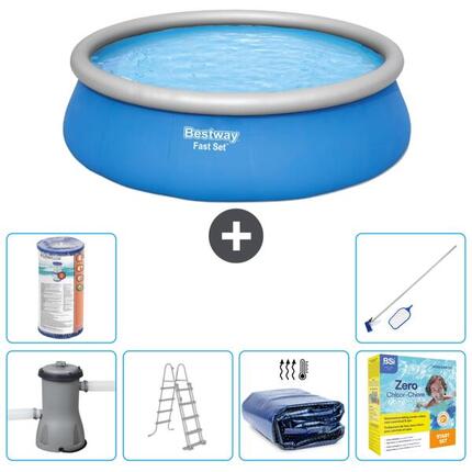 Piscine Gonflable Ronde Fast Set - 457x122 cm + Accessoires CB28