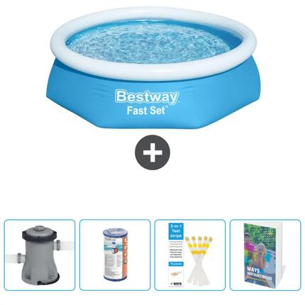 Piscine Gonflable Ronde Fast Set - 366x76 cm + Accessoires CB70