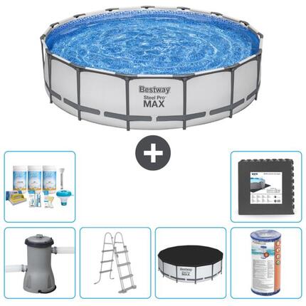 Bestway Steel Pro MAX Rund - 457x122 cm + Accessoires CB31
