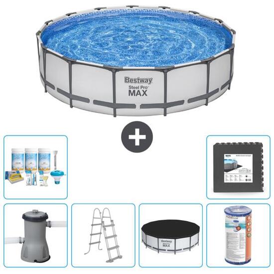 Bestway Steel Pro MAX Rund - 457x122 cm + Accessoires CB31