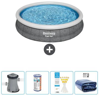 Bestway fast set rond - 366x76 cm + accessoires cb50