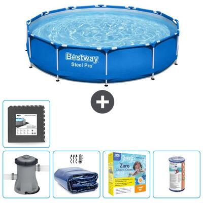Bestway steel pro rond - 366x76 cm + accessoires cb18