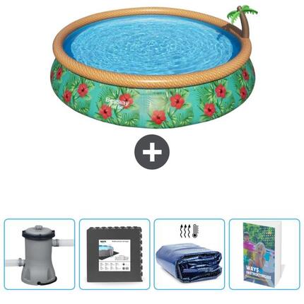 Piscine Gonflable Ronde Fast Set - 457x84 cm + Accessoires CB68